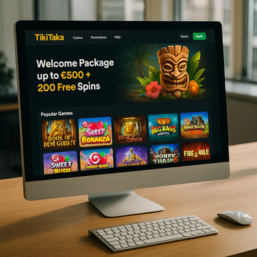 TikiTaka Casino - Desktop Design Interface - Nederlandse Online Casino Platform